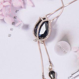 Rhinestone Tulip Necklace