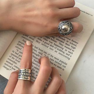Star Faux Pearl Alloy Ring