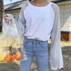 Glitter Bell-sleeve Raglan T-shirt