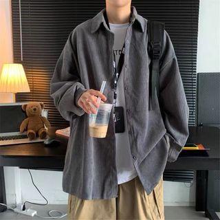 Long-sleeve Corduroy Shirt Jacket