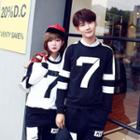 Couple Matching Numbering Pullover