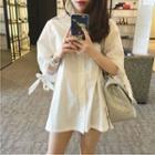 Tied 3/4-sleeve Tunic