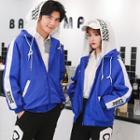 Couple Matching Hooded Lettering Jacket / Sweatpants