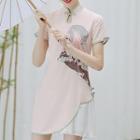 Traditioanl Chinese Short-sleeve Mini Dress