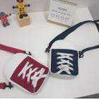 Lace-up Canvas Crossbody Bag