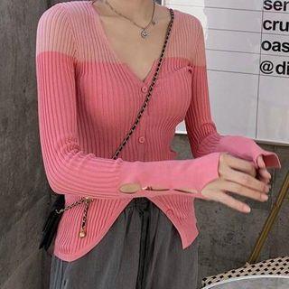 Rib Knit Top Rose Pink - One Size