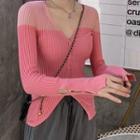 Rib Knit Top Rose Pink - One Size