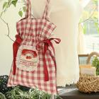 Strawberry Print Check Shopper Bag Red - One Size