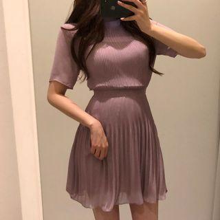 Plain Chiffon A-line Dress