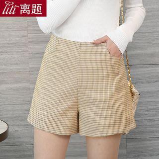 Patterned Wide-leg Shorts