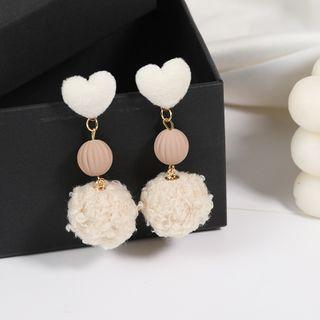 Heart Drop Earring  - As Shown In Figure