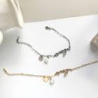 Freshwater Pearl Love Lettering Bracelet