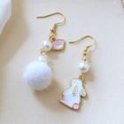 Asymmetric Hook Earrings / Clip-on Earrings