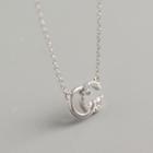 925 Sterling Silver Cc Necklace Silver - One Size