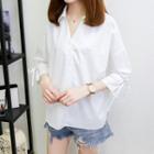 Split Neck Blouse