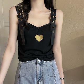 Heart Buckle Camisole Top