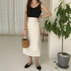 Chiffon Camisole Top / Layered Midi Skirt
