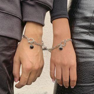 Pendant Alloy Bracelet 2673 - Silver - One Size