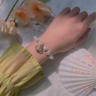 Shell Freshwater Pearl Cat Eye Stone Bracelet