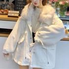 Detachable Furry Collar Parka