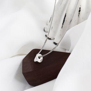 Triangle Pendant Necklace Silver - One Size