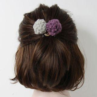 Wool Bobble Hair Tie