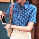 Short-sleeve Polka-dot Shirt