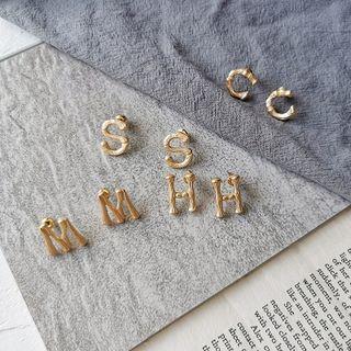 Alloy Alphabet Earring