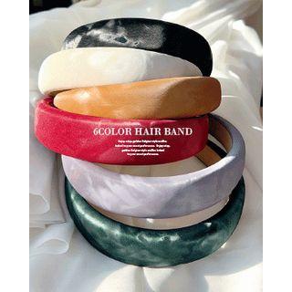 Faux Leather Puffy Hair Band