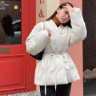 Padded Wrap Jacket With Cord