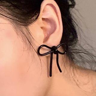 Asymmetrical Bow Drop Earring