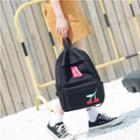 Cherry Embroidered Lightweight Backpack