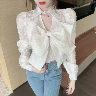 Bow-front Light Jacket White - One Size