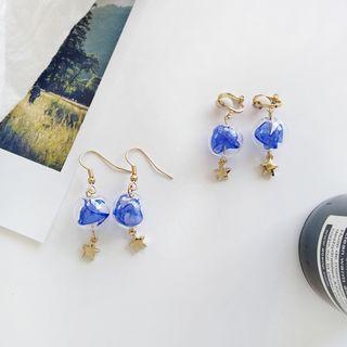 Lace Glass Ball & Star Dangle Earring