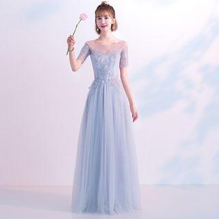 Mesh Midi Bridesmaid Dress (various Design)