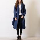 Denim Double-breasted Trench Coat
