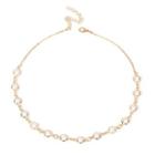 Faux Pearl Choker Gold - One Size