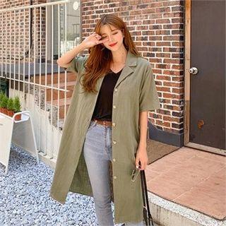 Buttoned Cotton Summer Coat