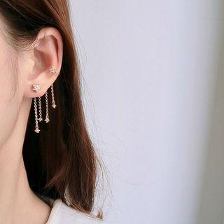 Mismatch Fringed Earring