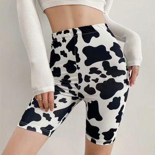 Animal Print Longline Shorts