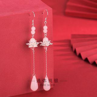 Crystal Lotus Drop Earring