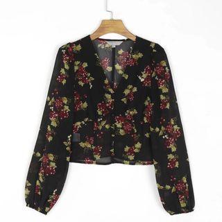 Grape Print Blouse