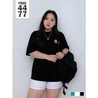 Fits All Letter-printed Drop-shoulder T-shirt