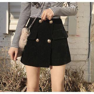 Double-breast Skort