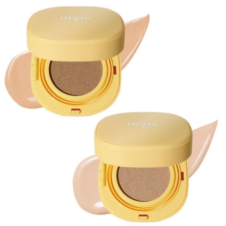 Fresho2 - Cloud Collection Glowy Lightweight Cushion Foundation Spf 50 Pa+++ 15g X 2 - 2 Types
