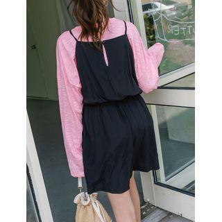 Tie-waist Wide-leg Playsuit