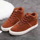 Faux Suede High Top Sneakers