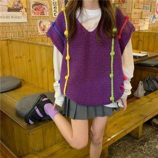 Bobble Sweater Vest