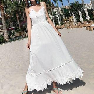 Strappy A-line Maxi Sundress