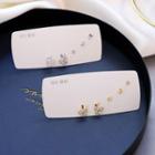 Set Of 5: Rhinestone Butterfly Ear Stud